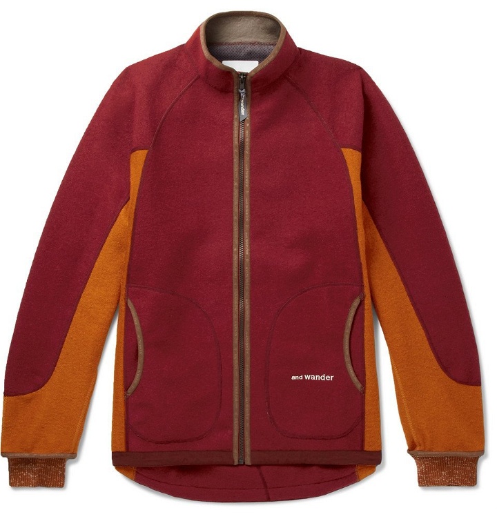 Photo: And Wander - Air Wool-Blend Jacket - Men - Red