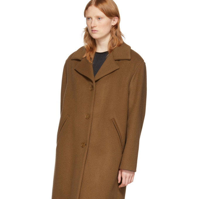 McQ Alexander McQueen Brown Wool Casual Welt Coat