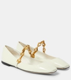 Jimmy Choo Diamond Tilda patent leather ballet flats