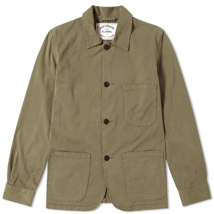 Photo: Portuguese Flannel Labura Chore Jacket Green