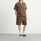 Neighborhood Men's x Hippopotamus Terry Cloth Shorts in Leopard