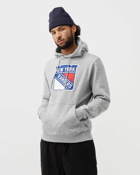 Fanatics Mid Essentials Crest Graphic Hoodie New York Rangers Grey - Mens - Hoodies