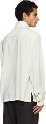 Lanvin Off-White Stand-Up Collar Shirt