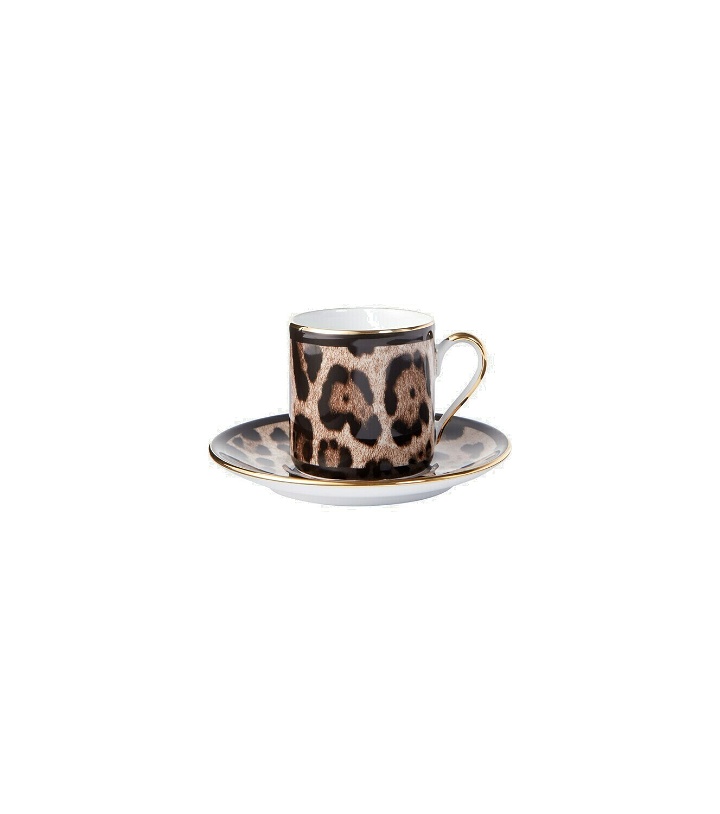 Photo: Dolce&Gabbana Casa - Leopardo espresso cup and saucer set