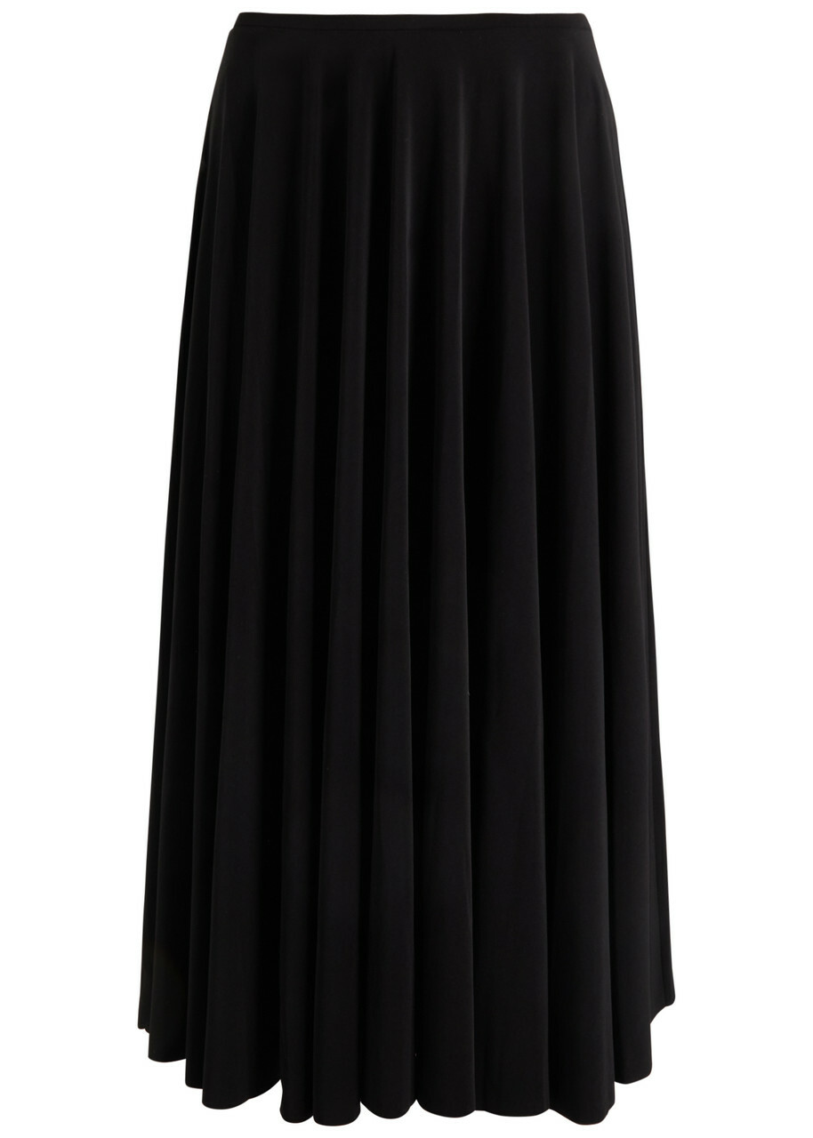 Norma Kamali Stretch-jersey Midi Skirt Black