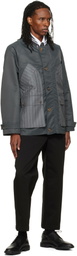 Thom Browne Gray Tech Twill Field Jacket