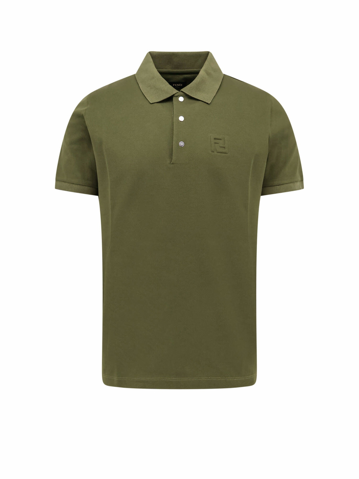 Fendi Air Force Blue Piquet Polo Shirt Fendi