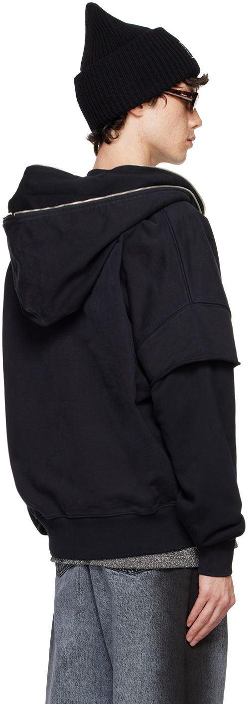le PÈRE Black Double Hoodie