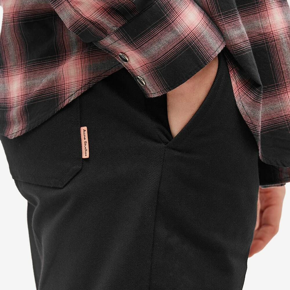 Acne Studios Men's Ayonne Twill Pink Label Chino in Black
