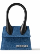 Jacquemus - Le Chiquito Logo-Embellished Leather-Trimmed Denim Bag
