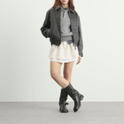 DUNST Women's Drizzler Leather Jacket in Brushed Black