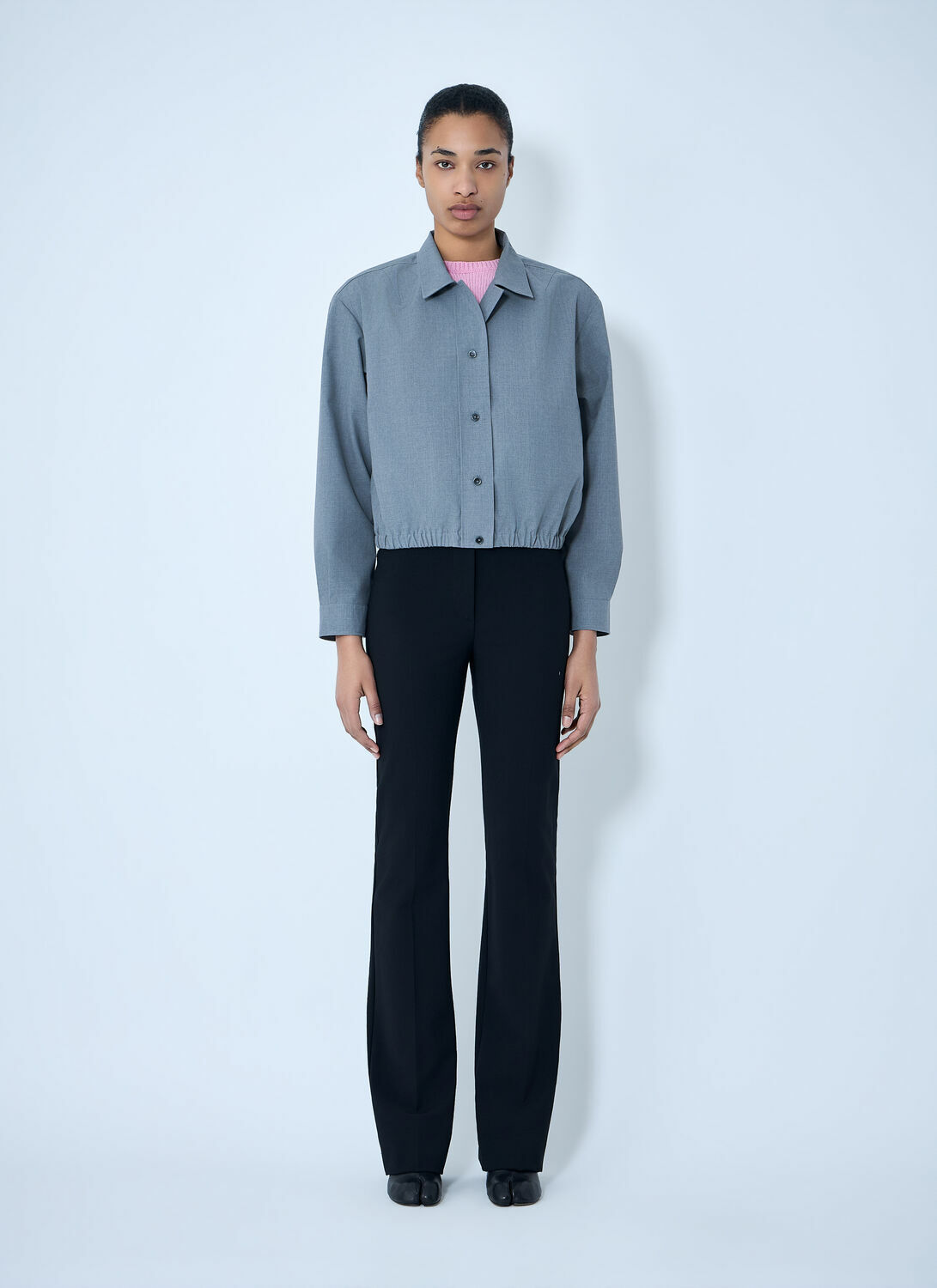 Jil Sander Cotton Poplin Cropped Shirt