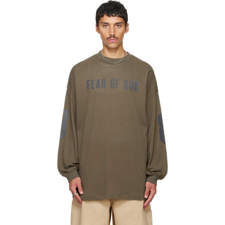 Photo: Fear of God ESSENTIALS Khaki Merch Long Sleeve T-shirt