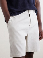 Onia - Straight-Leg Linen-Blend Shorts - White