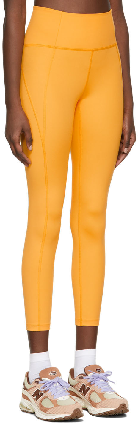 Girlfriend Collective Yellow Recycled Polyester Sport Leggings Girlfriend  Collective