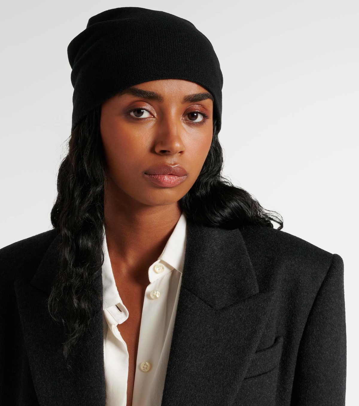 Saint Laurent Logo cashmere beanie Saint Laurent