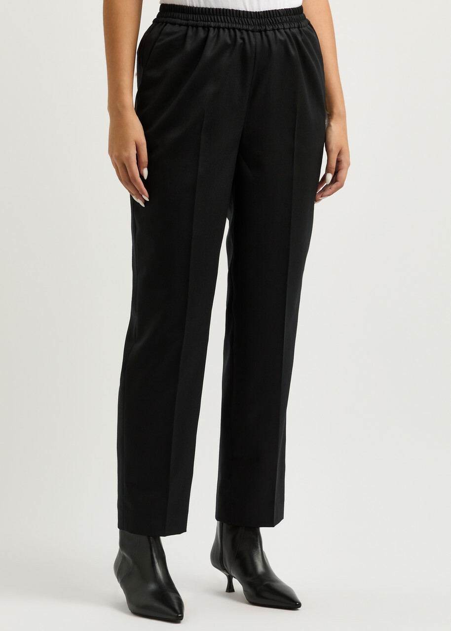 Skall Studio Johanna Straight-leg Wool Trousers Black
