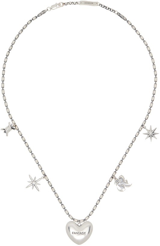 Photo: KUSIKOHC Silver Multi Charm Necklace
