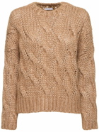 BRUNELLO CUCINELLI - Mohair Blend Braided Knit Sweater