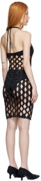 a. roege hove Black Cotton Mini Dress