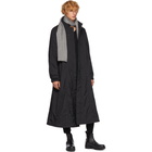 Issey Miyake Men Black Taffeta Raglan Coat