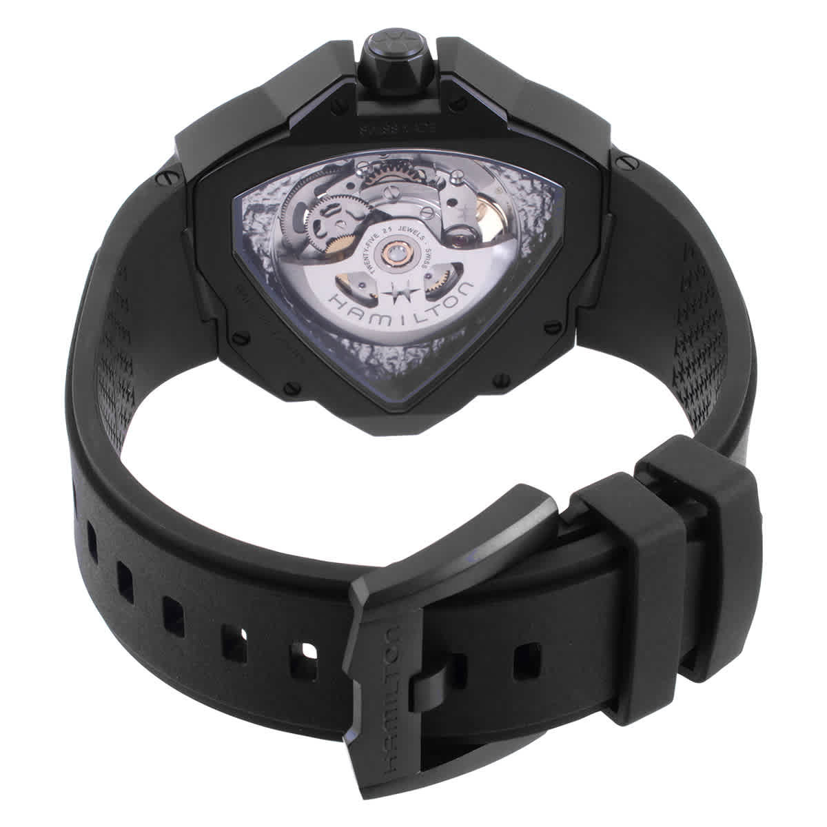 Hamilton Ventura Edge Skeleton Automatic Black Dial Watch H24645330