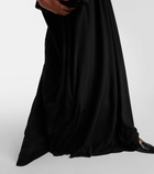 Fforme Pleated silk maxi dress