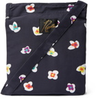 Needles - Floral-Print Nylon Pouch - Blue