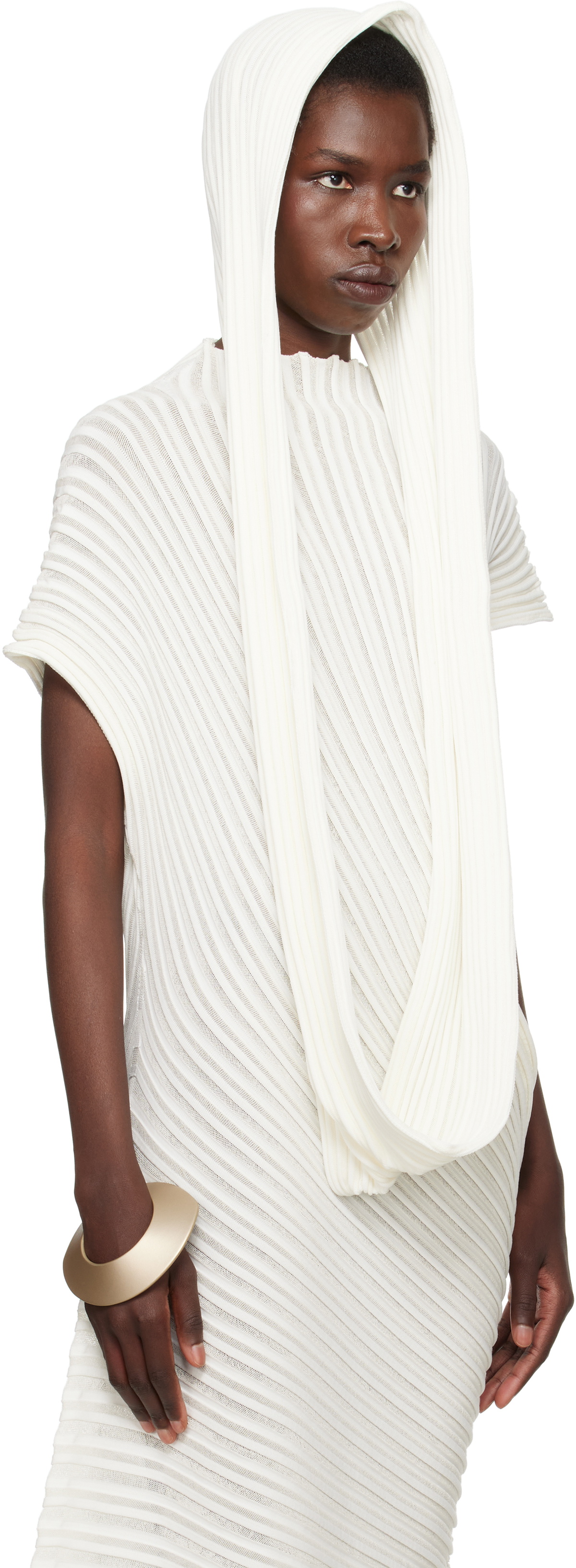 ISSEY MIYAKE SSENSE Exclusive Bridal Capsule Stream Scarf