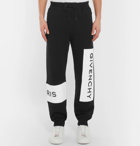 Givenchy - Tapered Logo-Print Loopback Cotton-Jersey Sweatpants - Men - Black