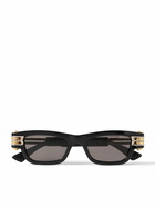 Bottega Veneta - D-Frame Acetate, Silver- and Gold-Tone Sunglasses