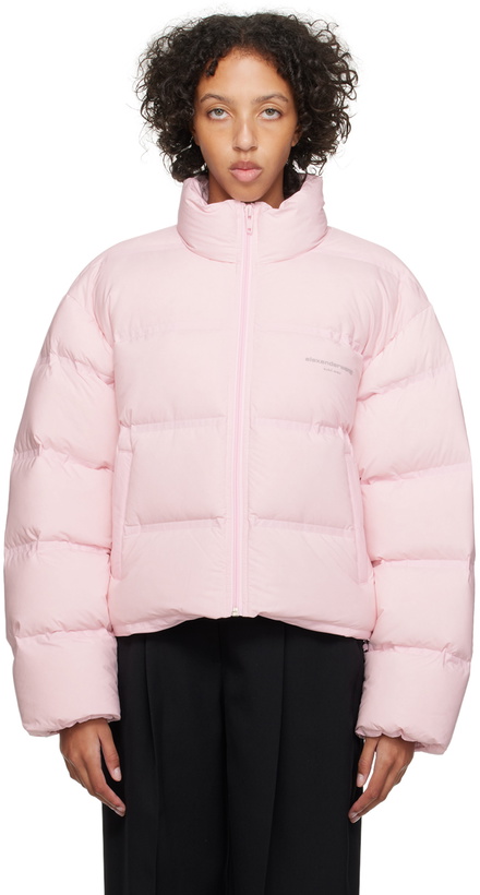 Photo: Alexander Wang Pink Cropped Down Jacket