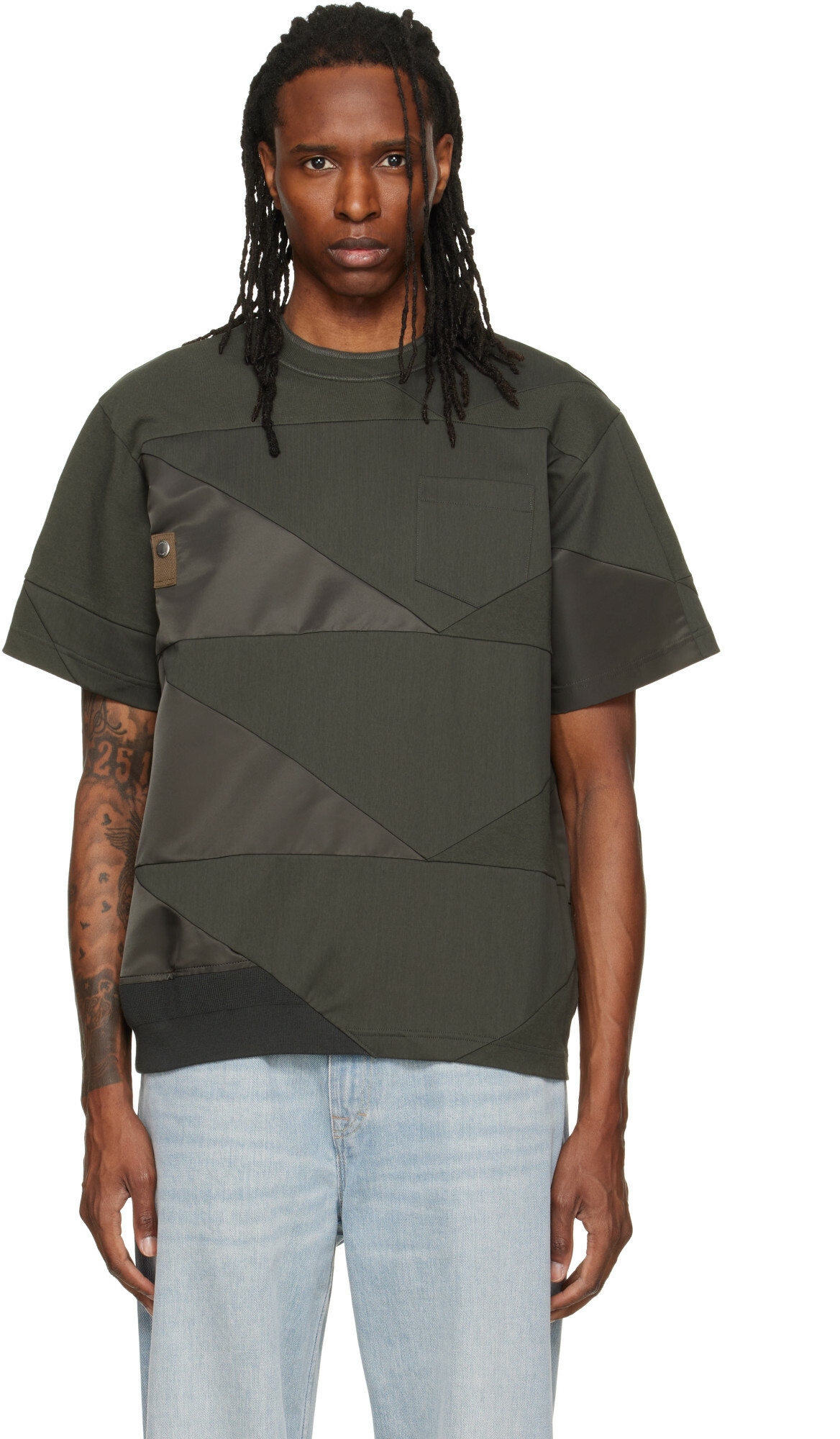 Sacai Black Dr. Woo Edition Embroidered Spider T-Shirt Sacai