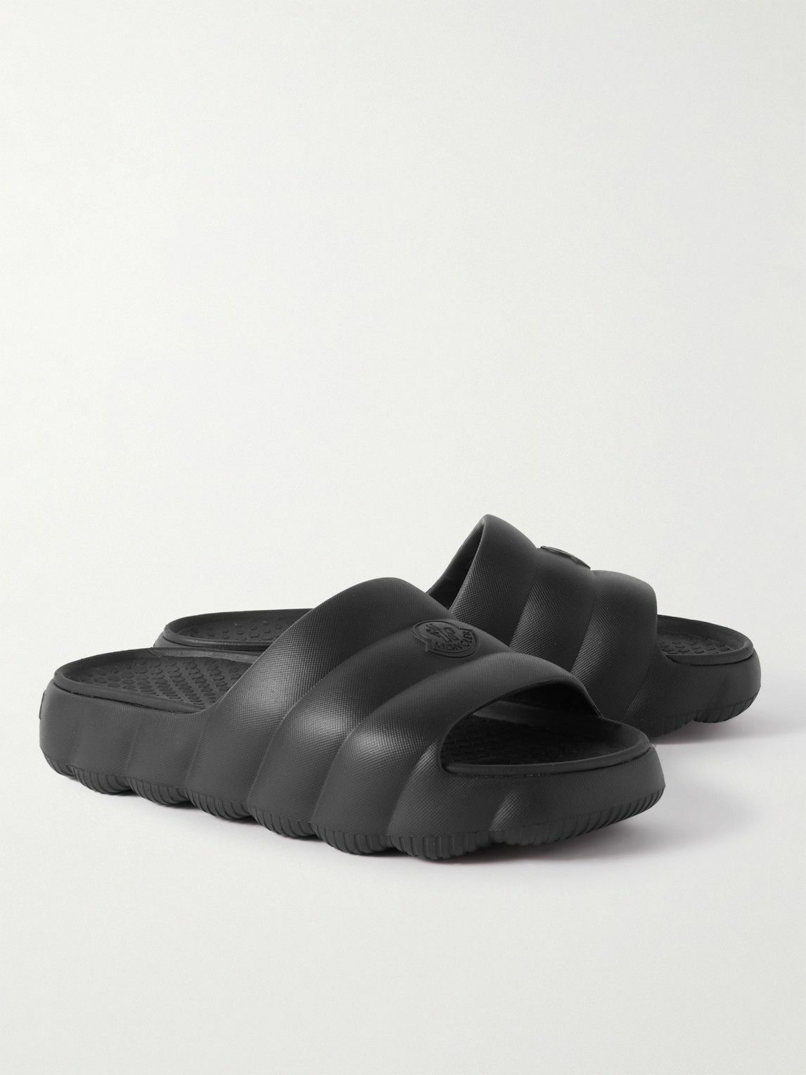 Moncler - Lilo Rubber Slides - Black Moncler