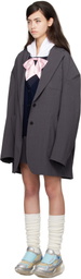 I'm Sorry by Petra Collins SSENSE Exclusive Gray JennyFax Edition Oversized Blazer