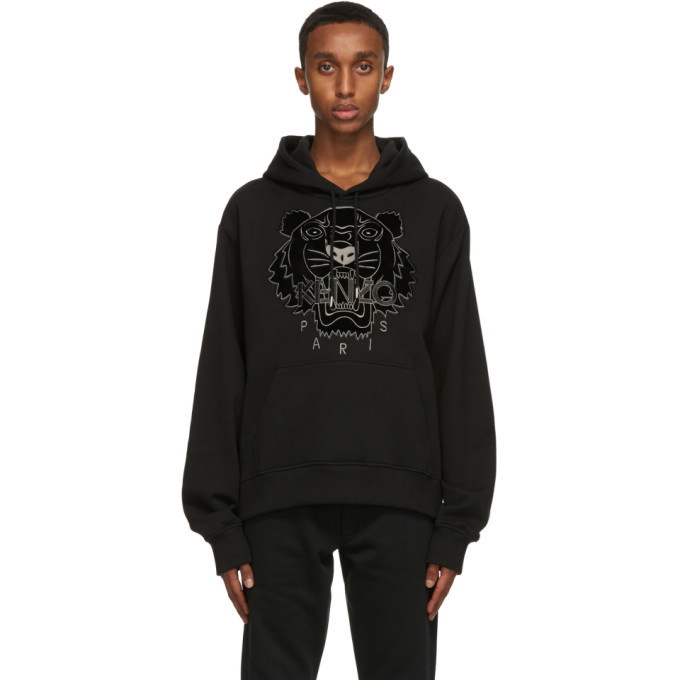 Photo: Kenzo Black Velvet Tiger Hoodie