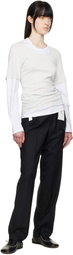 Magliano White & Off-White Trauma Long Sleeve T-shirt