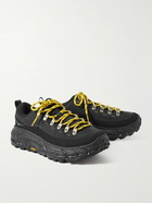 Hoka One One - Tor Summit Rubber-Trimmed Nubuck and Mesh Sneakers - Black