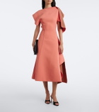 Maticevski Diadem draped asymmetric midi dress