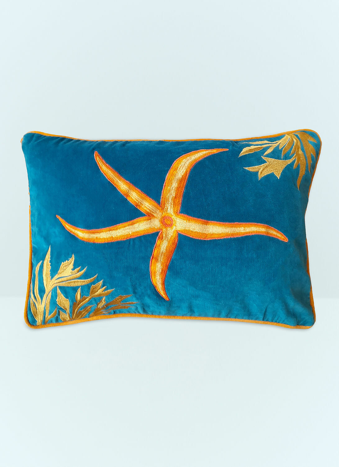 Les Ottomans Starfish Embroidered Cushion