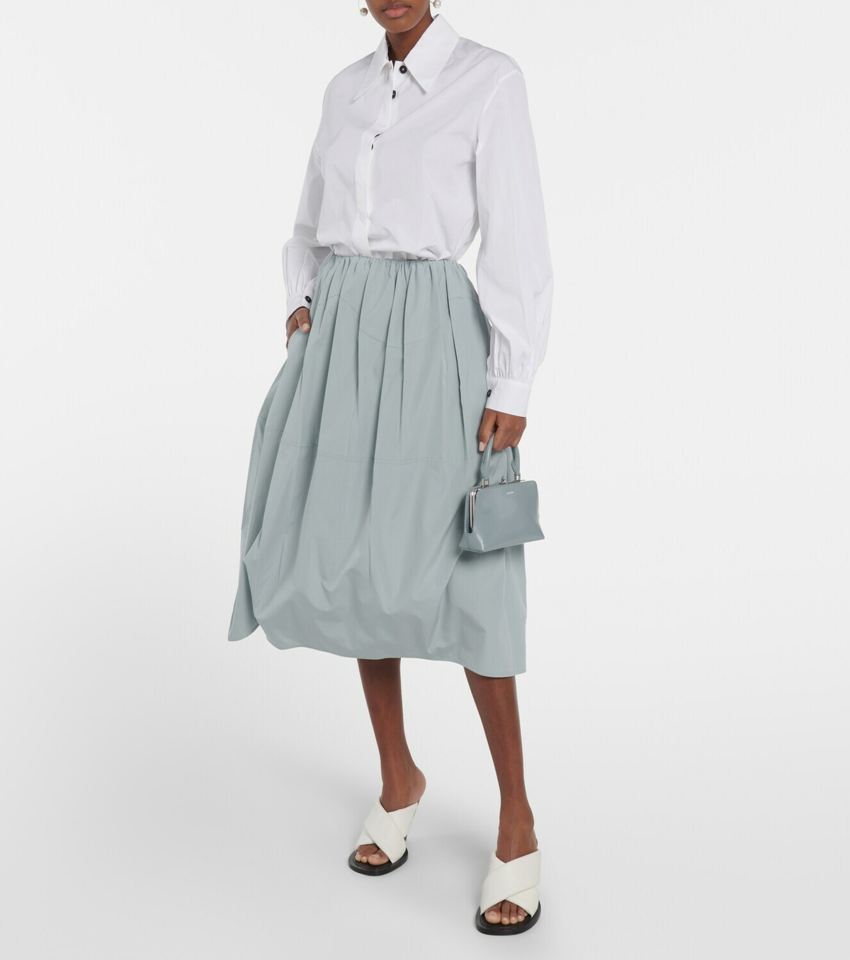 【関税込み】JIL SANDER Midi skirt Beige Gonna Midi Skirt by Jil Sander on Sale