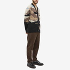 NN07 Men's Vincent Intarsia Landscape Cardigan in Black Multi