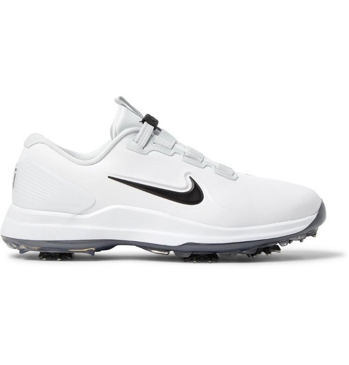 Photo: Nike Golf - Tiger Woods 71 FastFit Faux Leather Golf Shoes - White