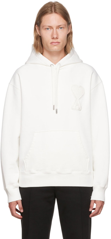 Photo: AMI Paris White SSENSE Exclusive Hoodie