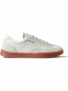 Stone Island - Rock Suede-Trimmed Leather Sneakers - White