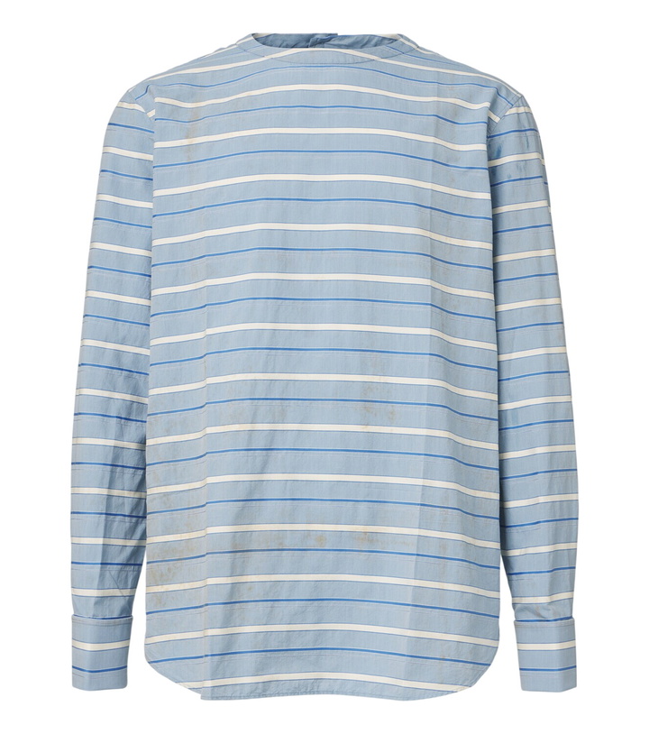 Photo: Prada Striped cotton twill shirt