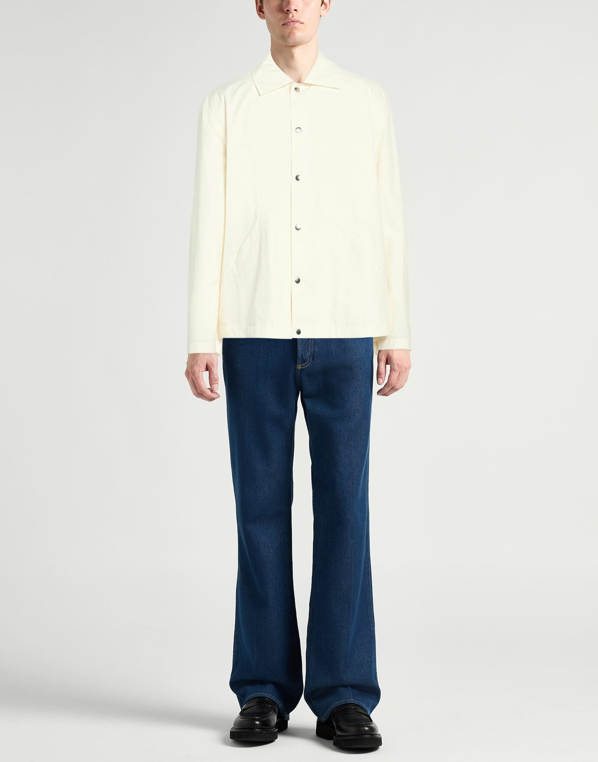 Jil Sander Mens Jacket in Cream