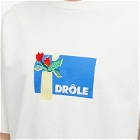 Drole de Monsieur Men's Drôle de Monsieur Vase Graphic Logo T-Shirt in Cream