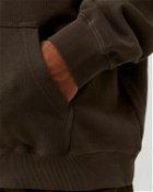 Gramicci One Point Hooded Sweatshirt Brown - Mens - Hoodies