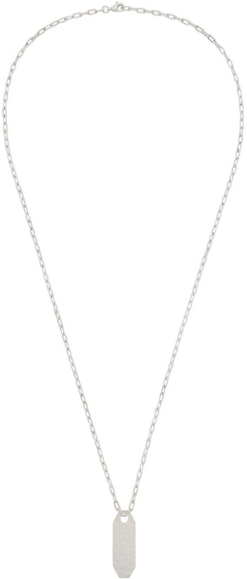 Photo: Brioni Silver Placket Necklace